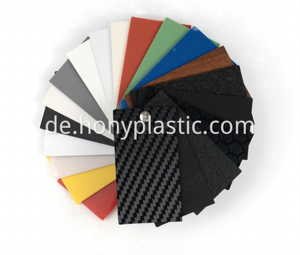 Hony Plastikabs -Platte Probe 1 Hony Plastic Abs Plate Sample 1
